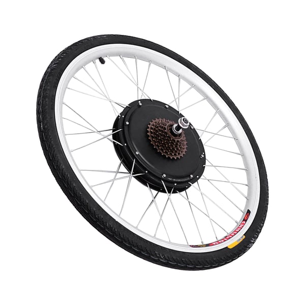 Elcykel konverteringssæt - Bagnavsmotorhjul 48V 1000W - 66 cm - Skivebremse - 45 Nm, 450 omdr./min - Op til 50 km/t - Blysyre/Lithium (uden batteri)