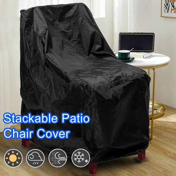 Havestolsovertræk - 2 stk. 91x71x120 cm - Vandtæt - UV-beskyttelse - Støvafvisende - 100 % Polyester - Hvid