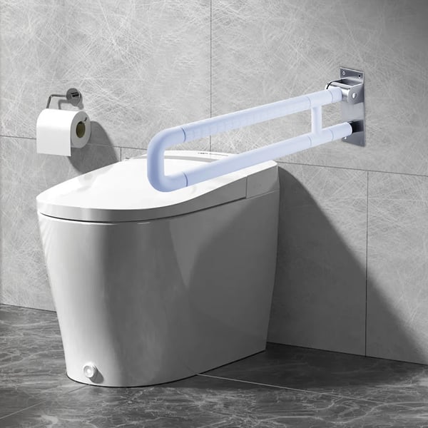 Toilethåndgreb - Foldbart vægmonteret støttegreb - 60 cm - 300 kg bæreevne - Rustfrit stål - Skridsikkert - Til ældre