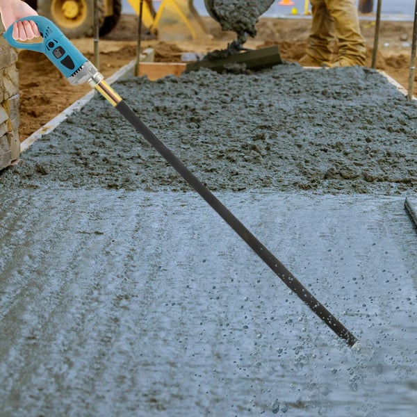 Betongvibrator - Handhållen Stavvibrator 35-3 - Sladdriven - Ø 3,5 cm stav - EU-plugg - CE - Blå