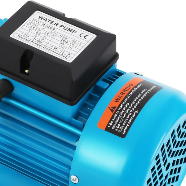 Vesipumppu - Keskipakoinen kastelupumppu - 2500 W - Korkeapaine - 110 m nostokorkeus - 220 V EU‑pistoke - Ruostumaton teräs - 2850 rpm