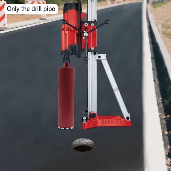 Diamant borekrone - Kernebor 112 mm - Våd og tør boring - Til beton, mursten, asfalt - Professionel - Rød