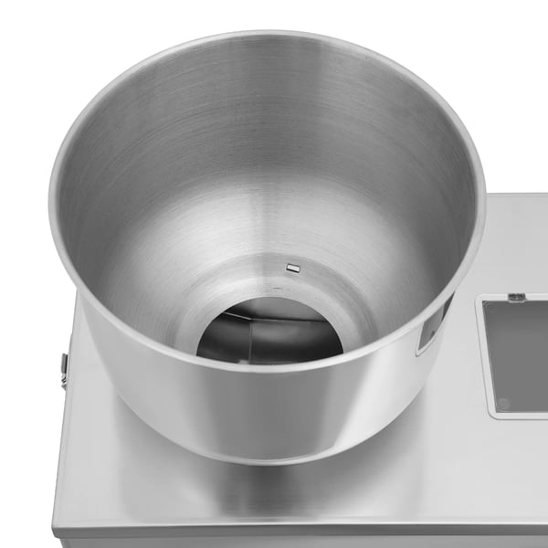 Pulver- och granulatfyllare - Automatisk doseringsmaskin - 1–50 g, 2–5 s/påse, tratt 20×30 cm, 220 V EU-kontakt, rostfritt stål - Silver