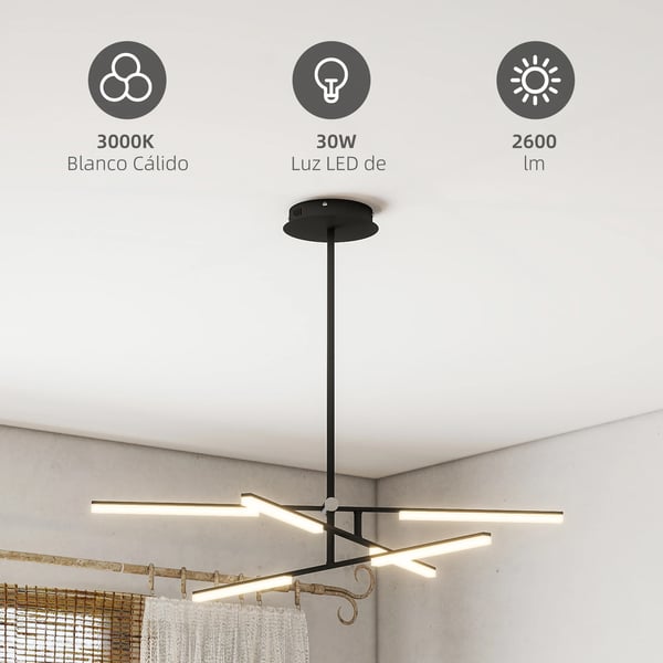 Modern pendellampa - LED pendellampa - SMD 2835 - 220 V AC - Ej dimbar - Stångmontering - Metalllegering
