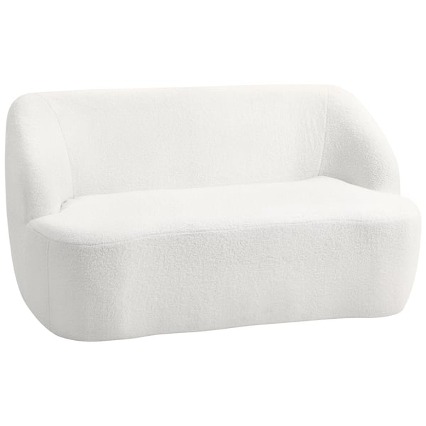 Soffa - Vardagsrumsoffa - Äkta läder - Modern stil - Extra bred över 240 cm - Fristående enkel del - Vit