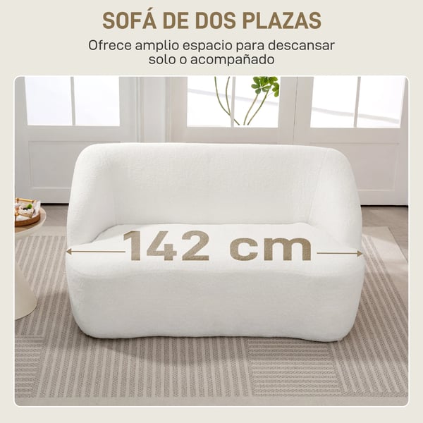 Soffa - Vardagsrumsoffa - Äkta läder - Modern stil - Extra bred över 240 cm - Fristående enkel del - Vit