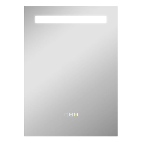 Badrumsspegel med LED - Väggspegel - Storlek 71x71 cm - 3 Ljusfärger - Imfri - Minnesfunktion - IP44 - Silver