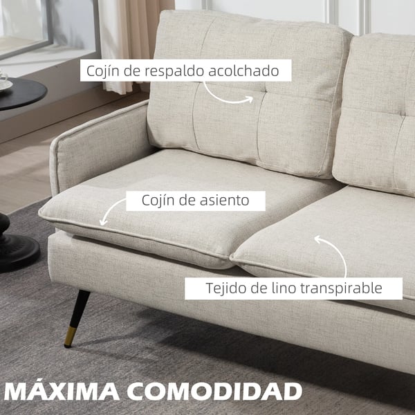Vardagsrumssoffa - Modern soffa - Komposittyg - Bredd över 240 cm - Fristående design - Plastmaterial - Vit