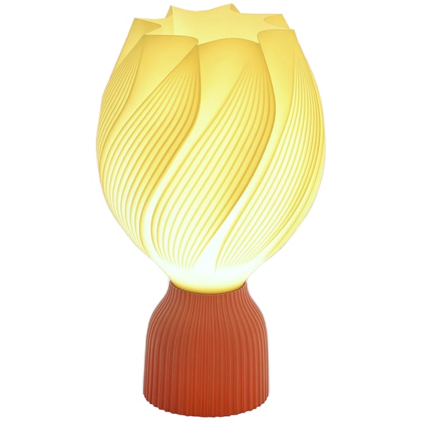 3D LED bordslampa - Bords-/skrivbordslampa - Blombladsdesign - Varmt ljus - Ø16,5×28 cm - 249–2000 lm - DC - Vit