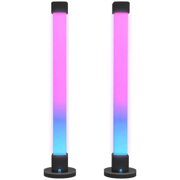 Smart bordslampor - Set - App-styrning - Bluetooth - Musiksynk - Timer - DC-ström - 249–2000 lm - Vit