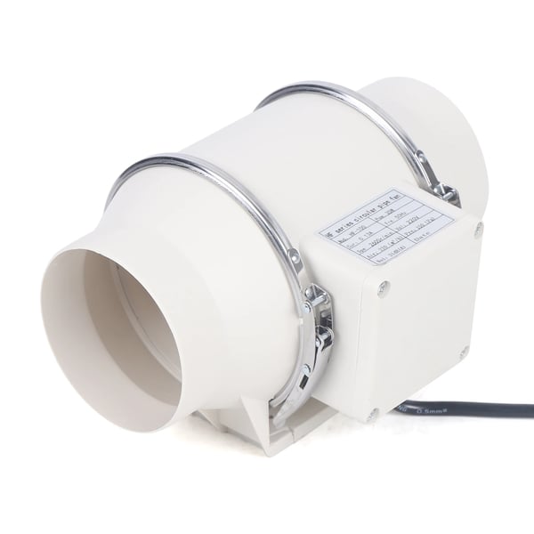 Putkituuletin - Kanavapuhallin/Poistoilmapuhallin - 220 V AC - Hiljainen - Kylpyhuone Keittiö WC - Seinä/Kanava-asennus - Valkoinen