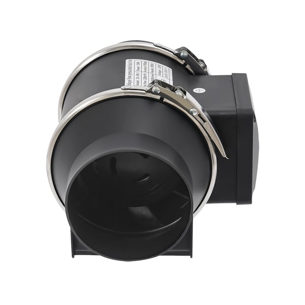 Ventilator - Kanal-/Udsugningsventilator 220 V AC - Støjsvag - Bad Køkken Toilet - Væg-/Kanalmontering - Sort