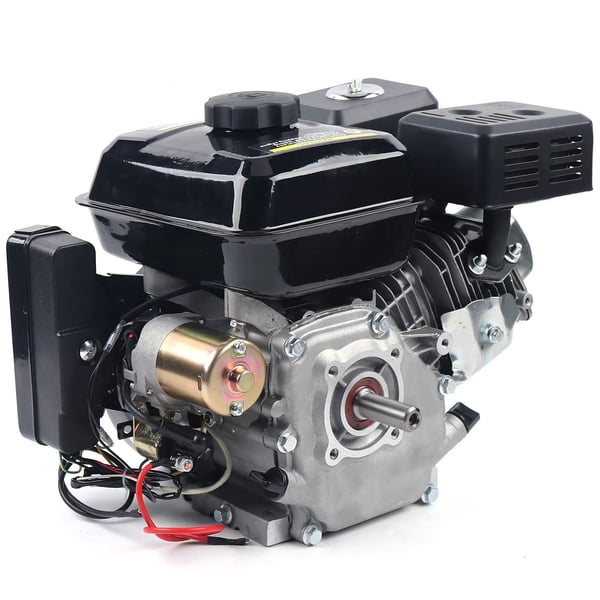 Benzinmotor - Gokart motor - Firetakt - Effekt 7,5 hk 3600 rpm - Slagvolumen 212 cc - Elstart - Luftkølet - Brændstoftank 3,8 l