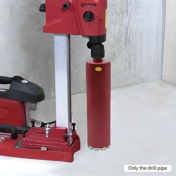 Diamantkærnebor - Borekrone Ø112 mm - M22 Gevind - Effektiv boredybde 41 cm - Til våd & tør beton - Total længde 45 cm - Rød