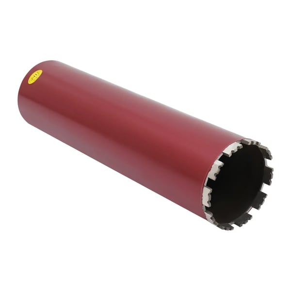 Diamantkærnebor - Borekrone Ø112 mm - M22 Gevind - Effektiv boredybde 41 cm - Til våd & tør beton - Total længde 45 cm - Rød