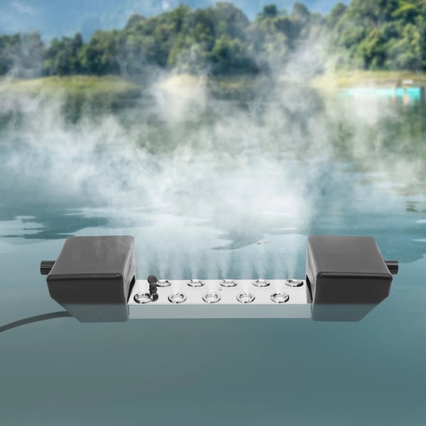 Ultralyd tågegenerator - Mist Maker/Fogger - 10 hoveder - 300 W - 220 V - Kapacitet <1 l - Sort
