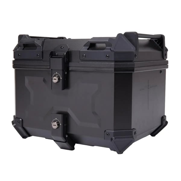 Motorcykel Topboks - Topcase 45 L ABS-plast - Med Lås - Hjelmboks - Universal Montering - Sort