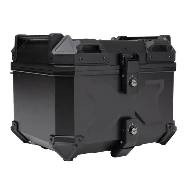 Motorcykel Topboks - Topcase 45 L ABS-plast - Med Lås - Hjelmboks - Universal Montering - Sort