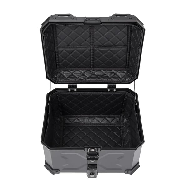 Motorcykel Topboks - Topcase 45 L ABS-plast - Med Lås - Hjelmboks - Universal Montering - Sort