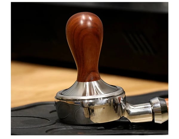 Espressosæt - 58 mm bundløs portafilter - 304 rustfrit stål - Tamper og fordeler/leveler - Til hjemmet