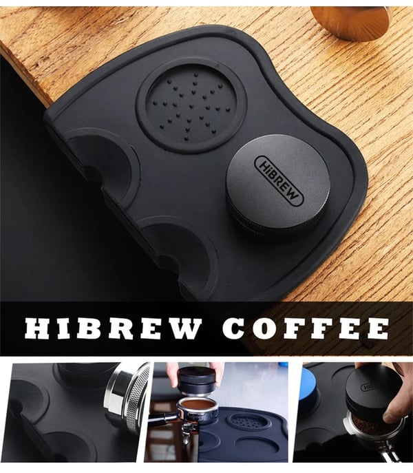 Espressosæt - 58 mm bundløs portafilter - 304 rustfrit stål - Tamper og fordeler/leveler - Til hjemmet