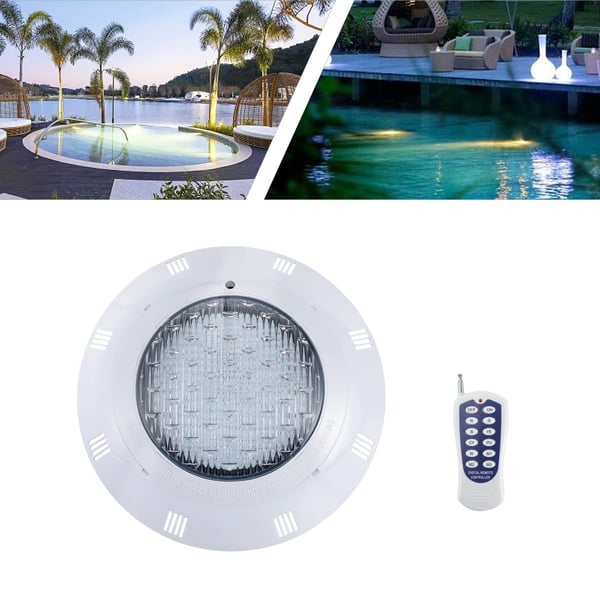Poollys - Undervandslampe - 12 V AC - IP68 vandtæt - ABS-hus - Til pool - Pære medfølger