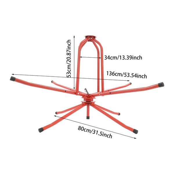 Lattialämmitysputkien kelanpurkaja - Putkikela - Kantavuus 150 kg - Pohjan leveys 80 cm - Yläkannake 53 cm - Kaksi asentoa - Yksilaakerinen