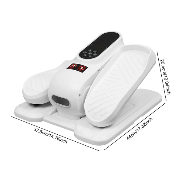 Pöydän Alle Polkulaite - Mini Crosstrainer - Säädettävä 3-Nopeuksinen - Kaukosäädin - LCD-Näyttö - Valkoinen