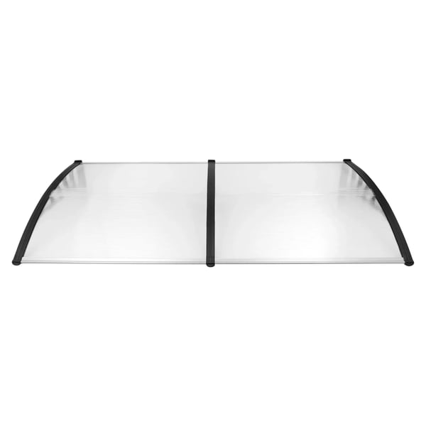 Entretag - Dørmarkise - 200 x 90 cm - Polycarbonat 5 mm - Buet - Bæreevne 15 kg/m² - Klar