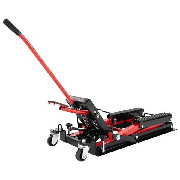 Moottoripyörä- ja ATV-nostin - Hydraulinen saksinostin - 680 kg Kantavuus - Nostoalue 11,5–36,5 cm - Taitettava Alusta - Kahva 57,5 cm