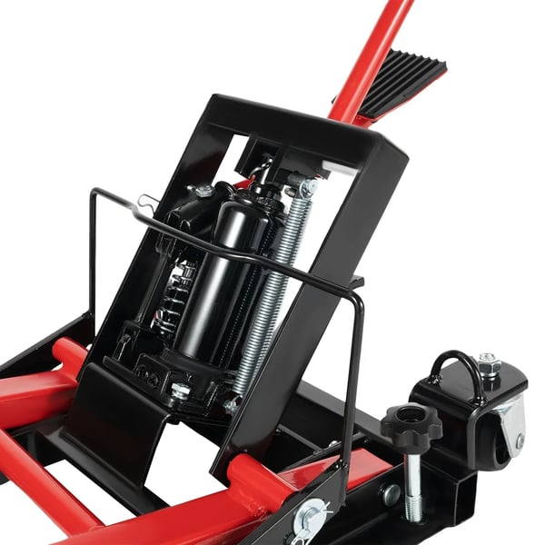 Moottoripyörä- ja ATV-nostin - Hydraulinen saksinostin - 680 kg Kantavuus - Nostoalue 11,5–36,5 cm - Taitettava Alusta - Kahva 57,5 cm