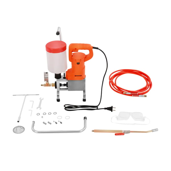 Sähköinen korkeapaine-injektiokone - Epoksi betoninjektiopumppu - 720 W - 220 V/50 Hz - Max 10000 psi - Paino 6,2 kg - Koko L - Punainen