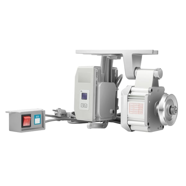Symaskinsmotor - Borstlös industrimotor - 550 W - 220 V - 200–4500 rpm - Energisnål - Kopparlindning - Vit