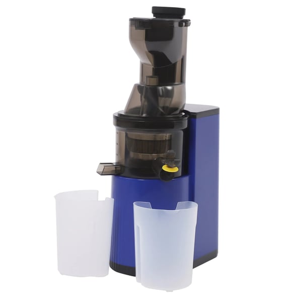 Mehustin - Sähkömehustin - 800 W - 220 V - EU-pistoke - <500 ml - 2 kuppia - Hedelmille ja vihanneksille - Sininen