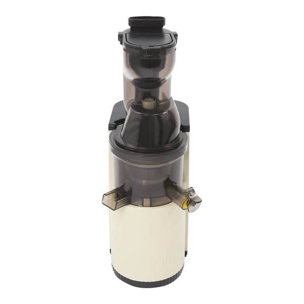 Frugt- og grøntsagsjuicer - Elektrisk - 800 W - op til 500 ml - 2 kopper - EU-stik 220–240 V - Beige