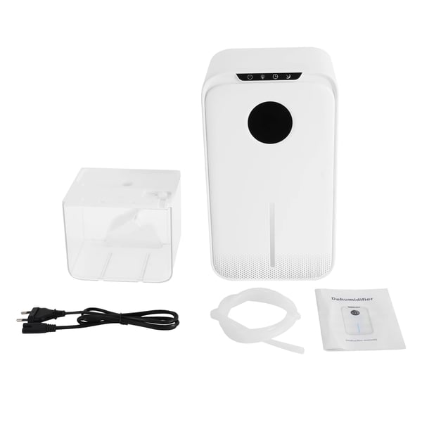Affugter - Elektrisk - 2,5 l - 15–25 m² - 40 W - 100–240 V - 7-farvet LED-lys - EU-stik - Hvid