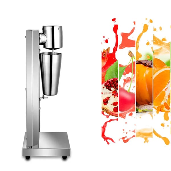 Kommerciel milkshake-maskine - Bordmodel - 180 W - 50 Hz - 18.000 o/min - 650 ml bæger - 18×18×53 cm - 3,5 kg