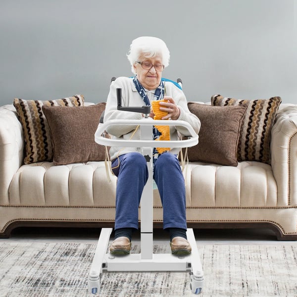 Patientlift - Transportstol - Hydraulisk - Maks belastning 120 kg - Til ældre og pleje - Multifarvet