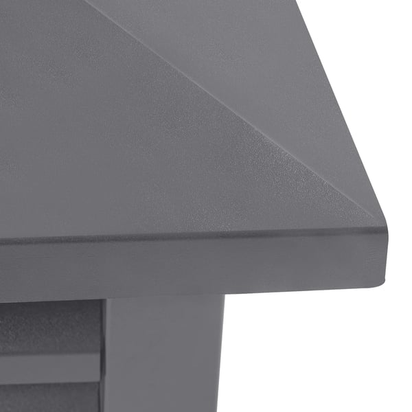 Skorstenshætte - Regnhætte - Aluminium 1,2 mm - Rustbestandig, Regntæt - Bund 25,5×25,5 cm, Top 27×27 cm - Højde 30 cm - Mørkegrå