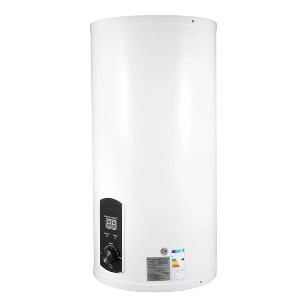 Elektrisk vandvarmer - Vertikal model - 2000 W 220 V - Hurtig opvarmning - Cylindrisk - Beige