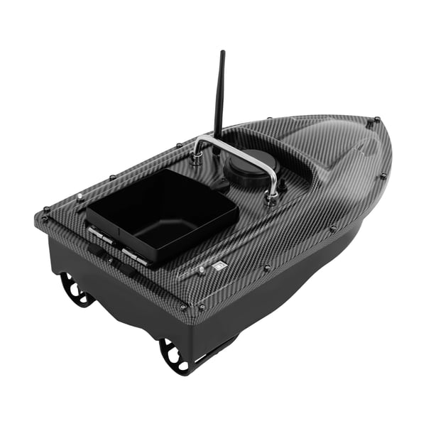 Foderbåd - RC-båd med GPS - 500 m Rækkevidde - 1,5 kg Kapacitet - LED-Lys - Natfiskeri - Cruise-kontrol - Radiostyring