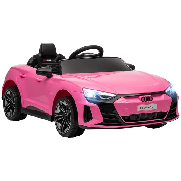 Elbil för barn 3+ - 12V batteribil - Fjärrkontroll - LED-strålkastare - Öppningsbara dörrar - USB-musik - Hastighet 3–5 km/h - Rosa