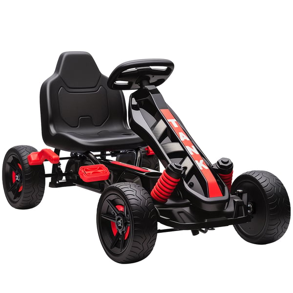 Barn Go-kart/Gokart - Ride-on Åkfordon - 4 Hjul - Plast - 100x59x60,5 cm - Ålder 3–6 År - Röd