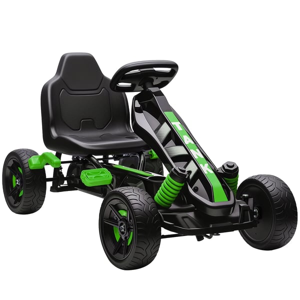 Barn Gokart - Pedalbil - 4 Hjul - 100x59x60,5 cm - Ålder 3–6 år - Max 50 kg - Plast - Grön