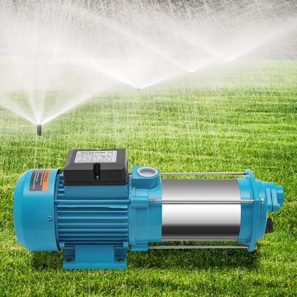 Vandpumpe - Centrifugal- og vandingspumpe i rustfrit stål - 1300 W - 1,8 HP - 4000 L/h - 2860 rpm - 230 V 50 Hz - Blå