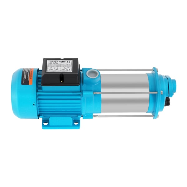 Vandpumpe - Centrifugal- og vandingspumpe i rustfrit stål - 1300 W - 1,8 HP - 4000 L/h - 2860 rpm - 230 V 50 Hz - Blå
