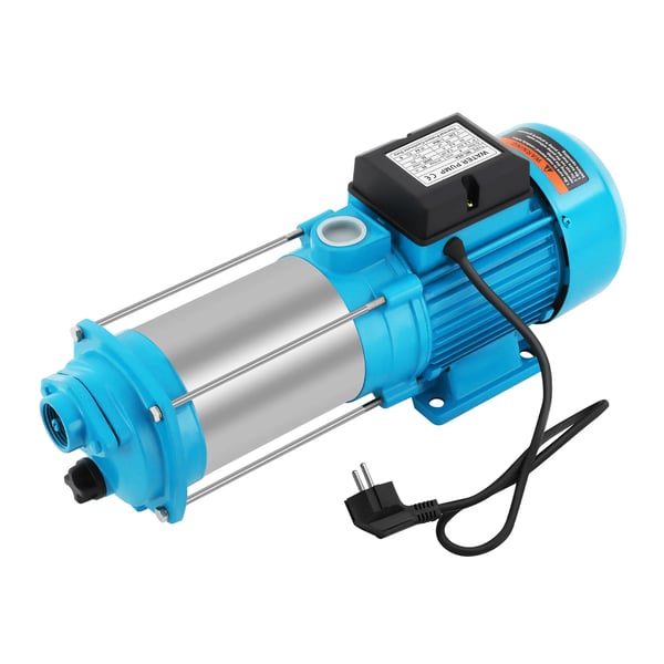 Vandpumpe - Centrifugal- og vandingspumpe i rustfrit stål - 1300 W - 1,8 HP - 4000 L/h - 2860 rpm - 230 V 50 Hz - Blå