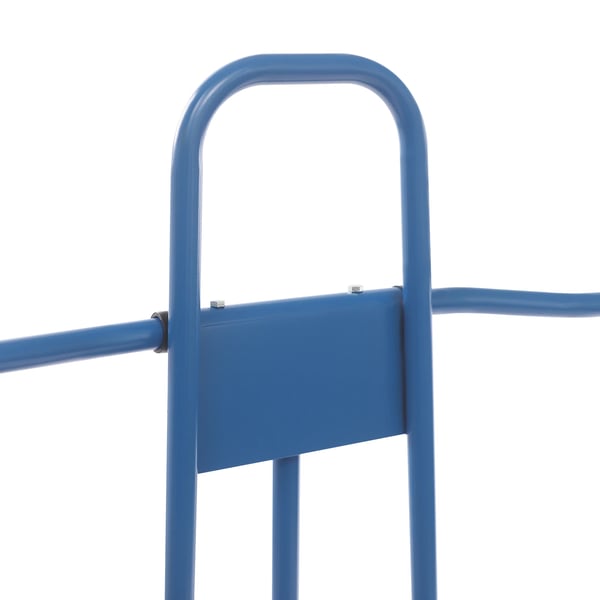 Pladevogn - Transportvogn - 220 kg Bæreevne - Platform 120×85 cm - Til gips- & glasplader - Blå