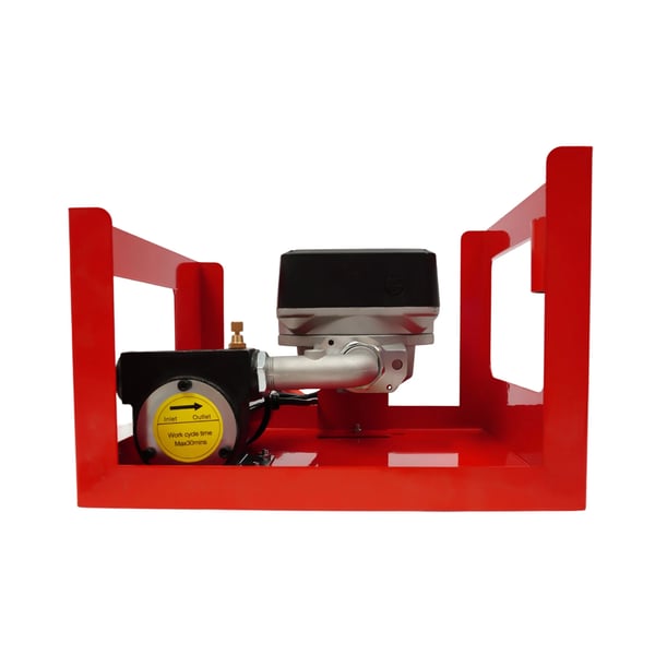 Dieselpumpe / Brændstofpumpe - 12V Nedsænkelig Pumpe - Flow 45 l/min - Til Diesel/Olie/Vand - Aluminiumhus - Bærbar - Rød