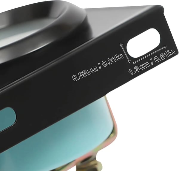 Trippelmåler til bil/lastbil - 3-i-1 instrument - Olietemperatur - Olietryk 0–7 kg - Voltmeter - DC 12V - 18,7×7,7×5,2 cm - Sort